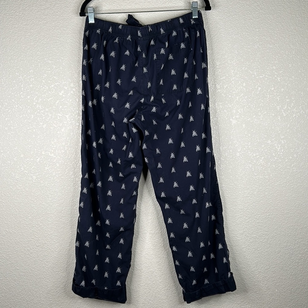 GAP Navy Blue Fly Print Comfy Pajama Drawstring Pants Size Medium - Picture 6 of 10